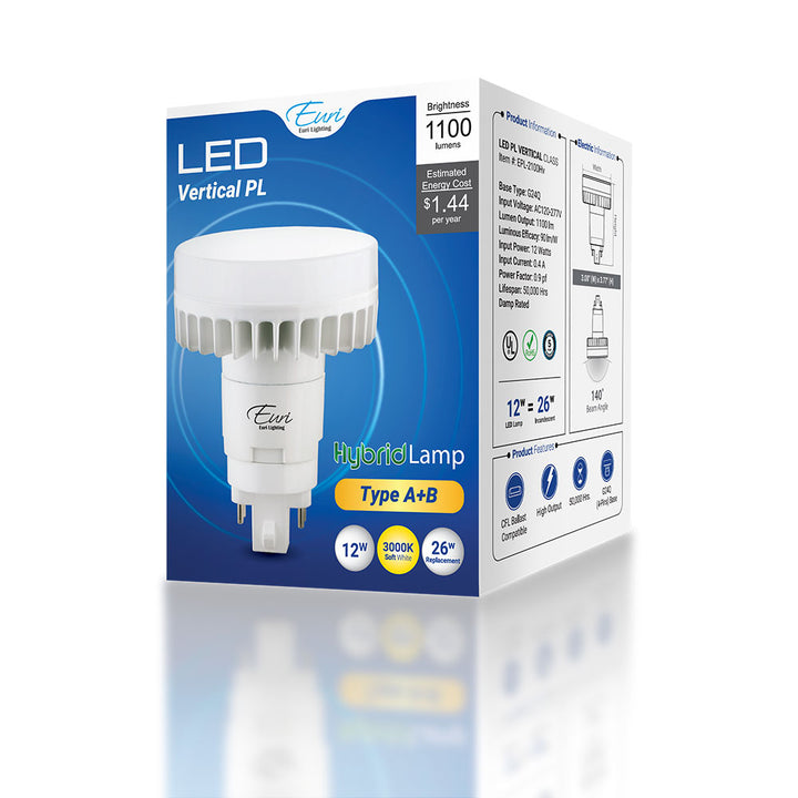 Euri Lighting Pl Vertical – Standard – 26W - EPL-2100HV packaging image