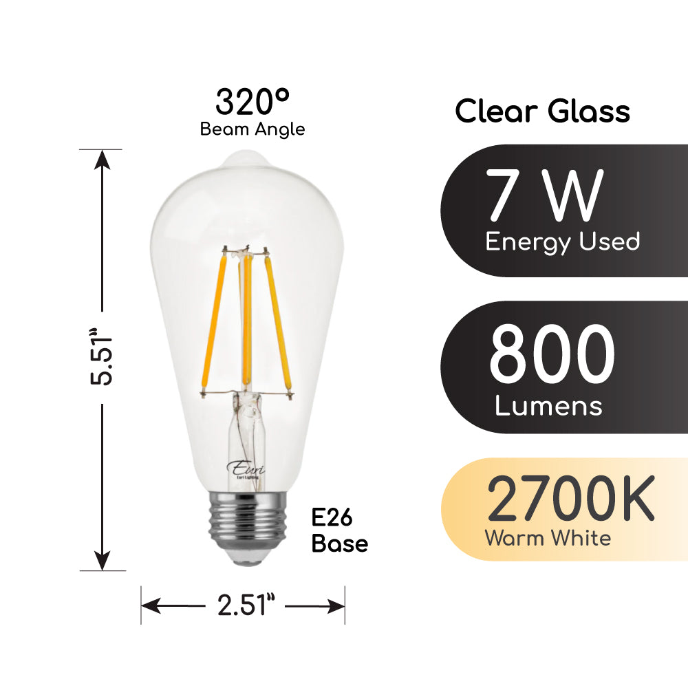 LED St19 75W Dim Energy Star - VST19-3000E product image