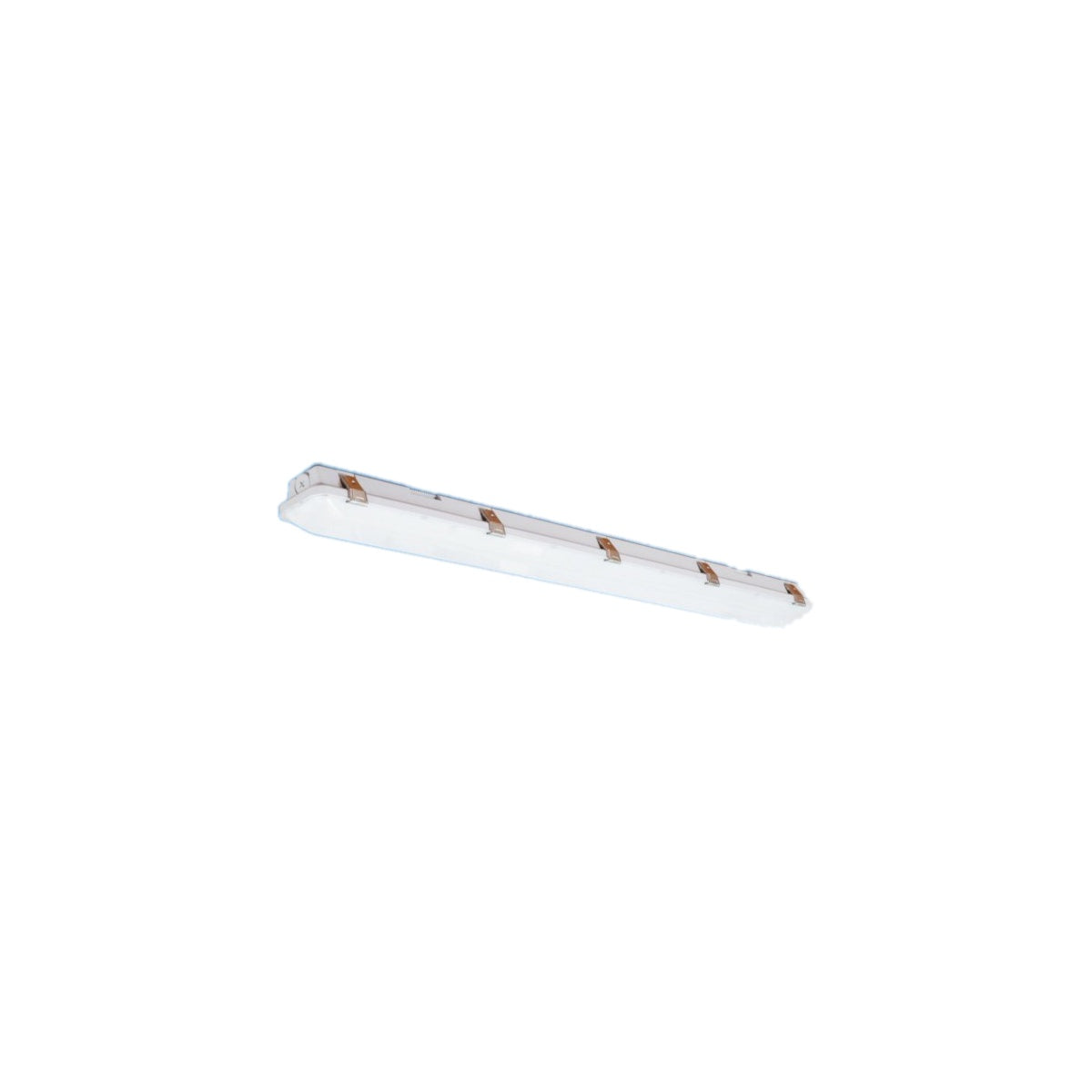 White four-foot Honya HY-4FT-VT-H-3W3CCT vapor-tight fixture on a white background