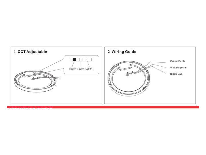 Honya HY-SMD-R7-15W-3CCT LED Surface Mount Downlight Installation Detail