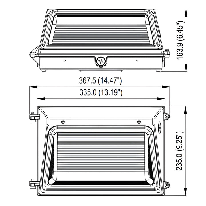 JEE LED WP09 Wall Pack 60/90/100/120W Selectable 3CCT 120-277V Photocell product image 2