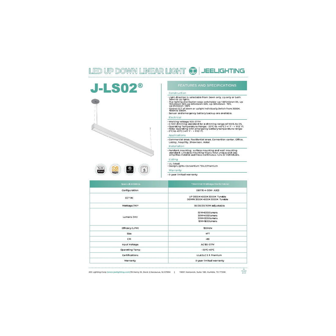 Architectural Light – Standard – 50W/35W/25W/15W product detail 3