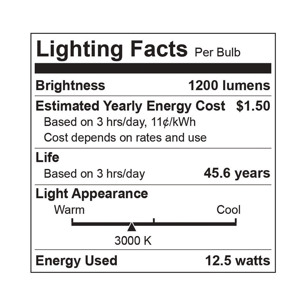 Euri Lighting Wall Lantern – Standard – 130W - EFL-130W-MD specification image