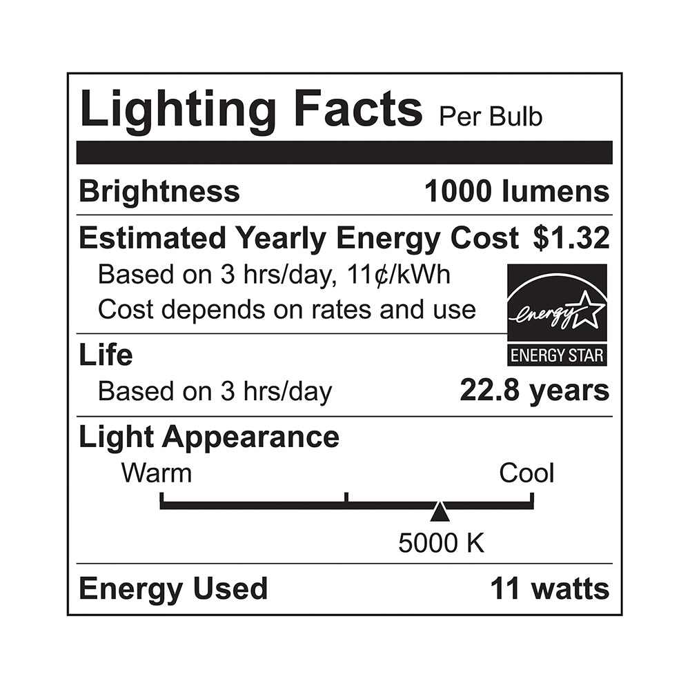 LED Br40 80W Dim CEC - EB40-11W5050CEC specification image