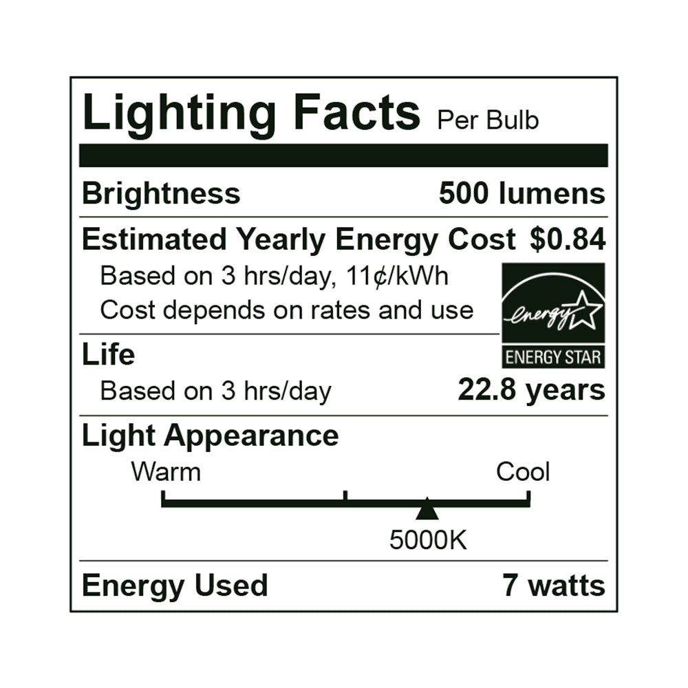 LED Par20 50W Dim Energy Star - EP20-7W6050E specification image