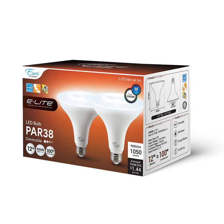 LED Par38 100W Dim Energy Star CEC - EP38-12W5050CEC packaging image