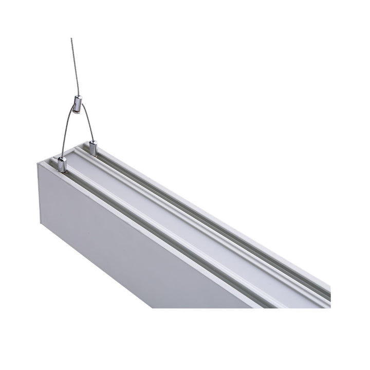 Euri Lighting 4 FT Suspended Up Down Fixture – 4 FT – 3000K - EUD4-50W103SW-W close-up detail