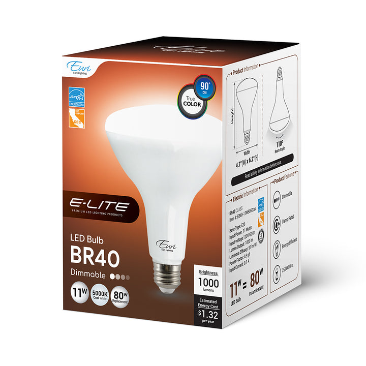 LED Br40 80W Dim CEC - EB40-11W5050CEC packaging image