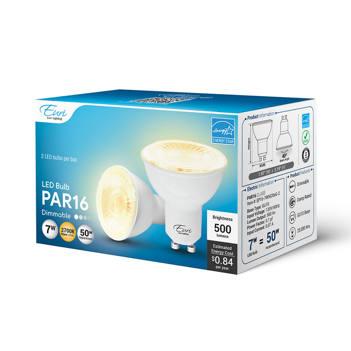 LED Par16 50W Dim Energy Star - EP16-7W5020EG packaging image