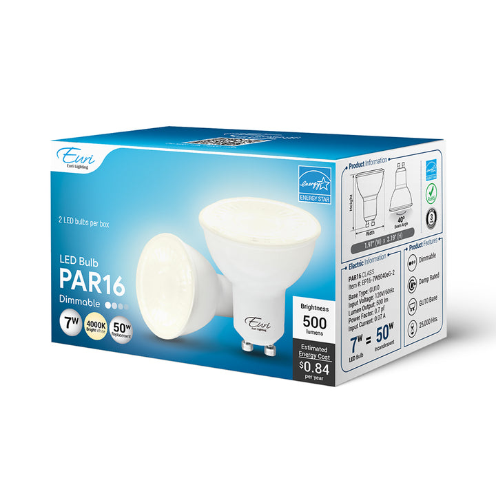 LED Par16 50W Dim Energy Star - EP16-7W5040EG packaging image