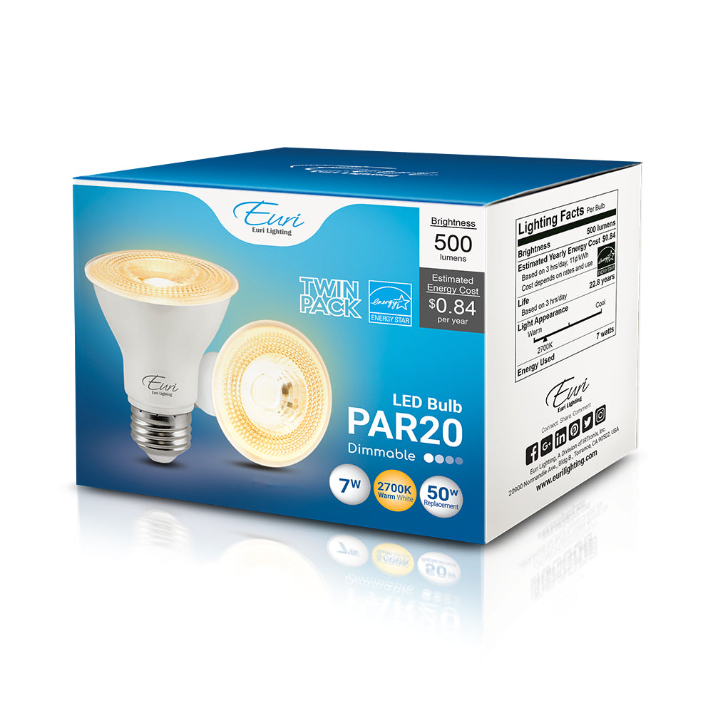 LED Par20 50W Dim Energy Star - EP20-7W6020E packaging image