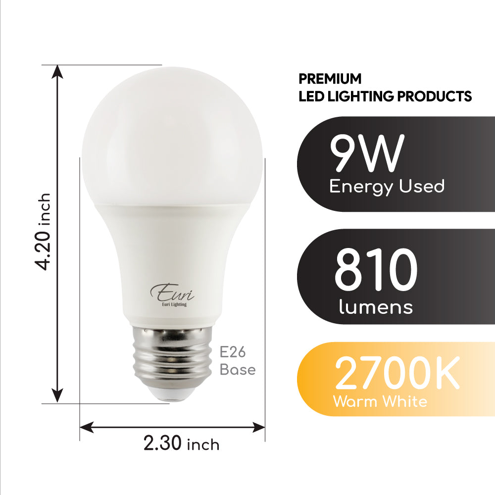 LED A19 60W Dim Energy Star CEC - EA19-5020CEC product image