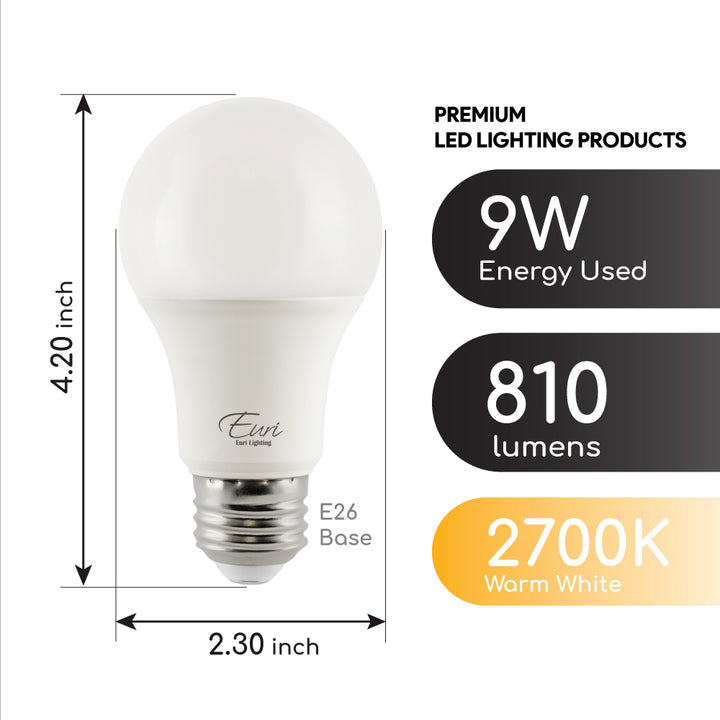 LED A19 60W Dim Energy Star CEC - EA19-5020CEC product image