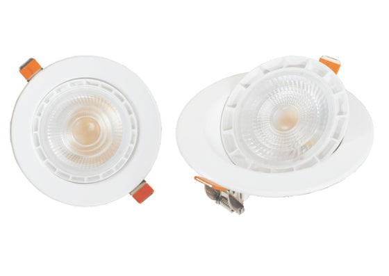 Downlight – 4" – 9W – 2700K/3000K/3500K/4000K/5000K Selectable – Gimbal, Round, AC120-277V
