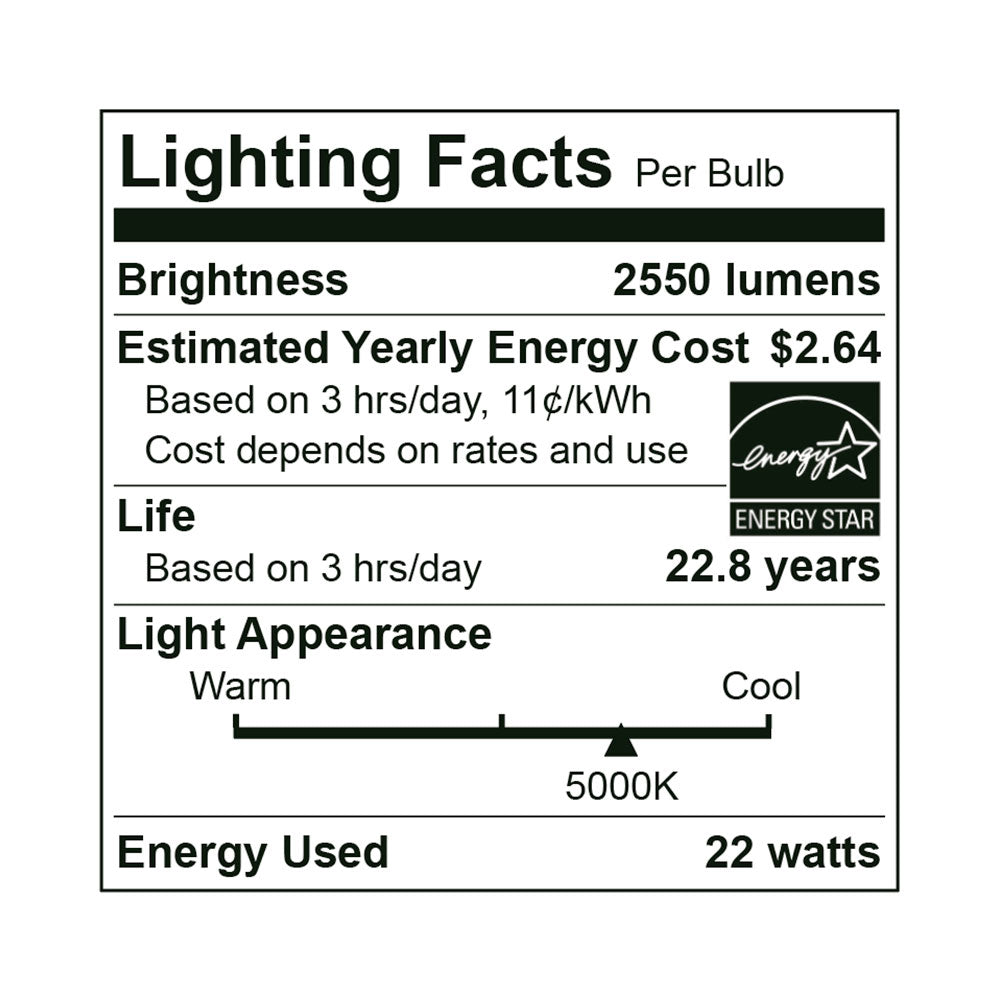 LED A21 150W Dim Energy Star - EA21-22W1050EH specification image