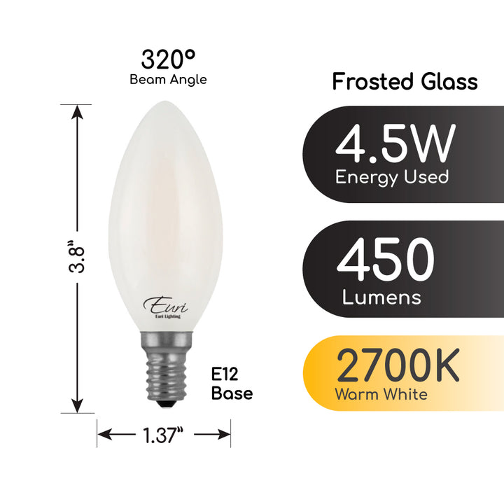 Euri Lighting LED Lamp – B10 – 40W - VB10-3020EF-1 product image
