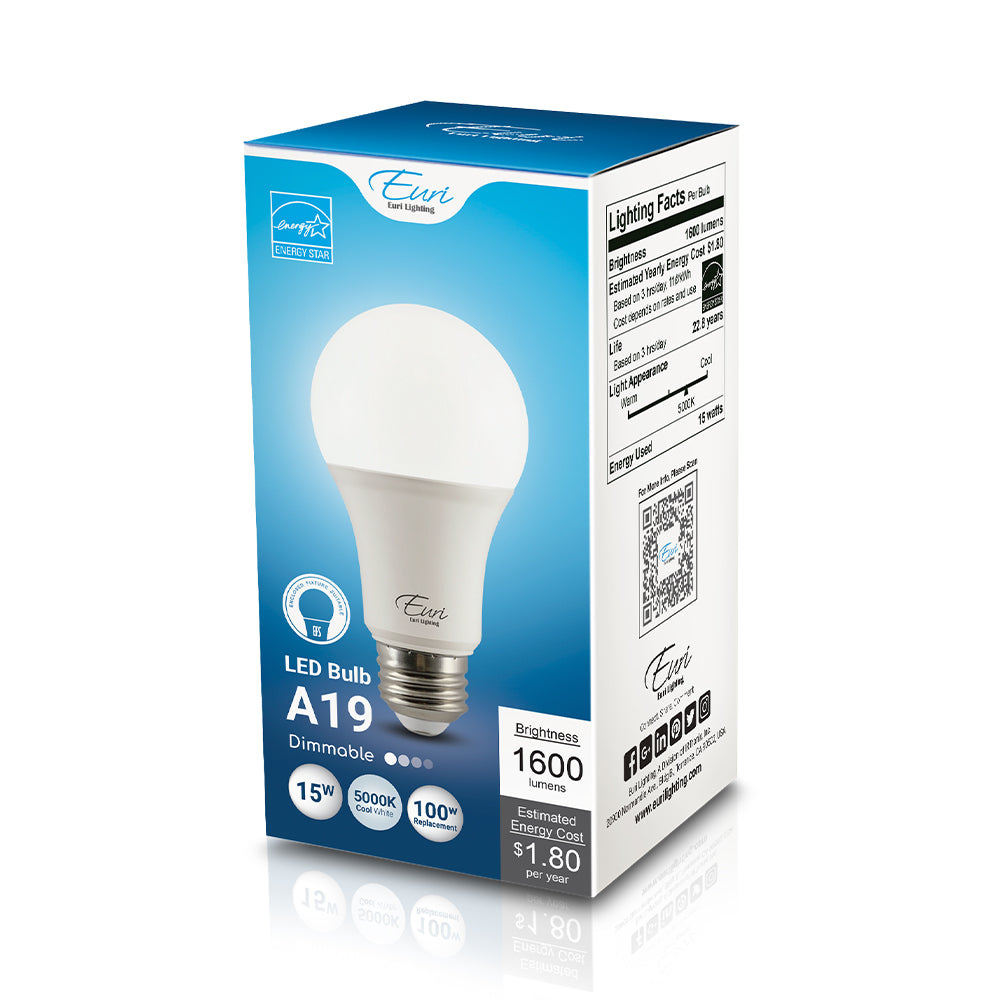 LED A19 100W Dim Energy Star - EA19-15W2050E packaging image