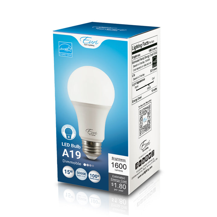 LED A19 100W Dim Energy Star - EA19-15W2050E packaging image