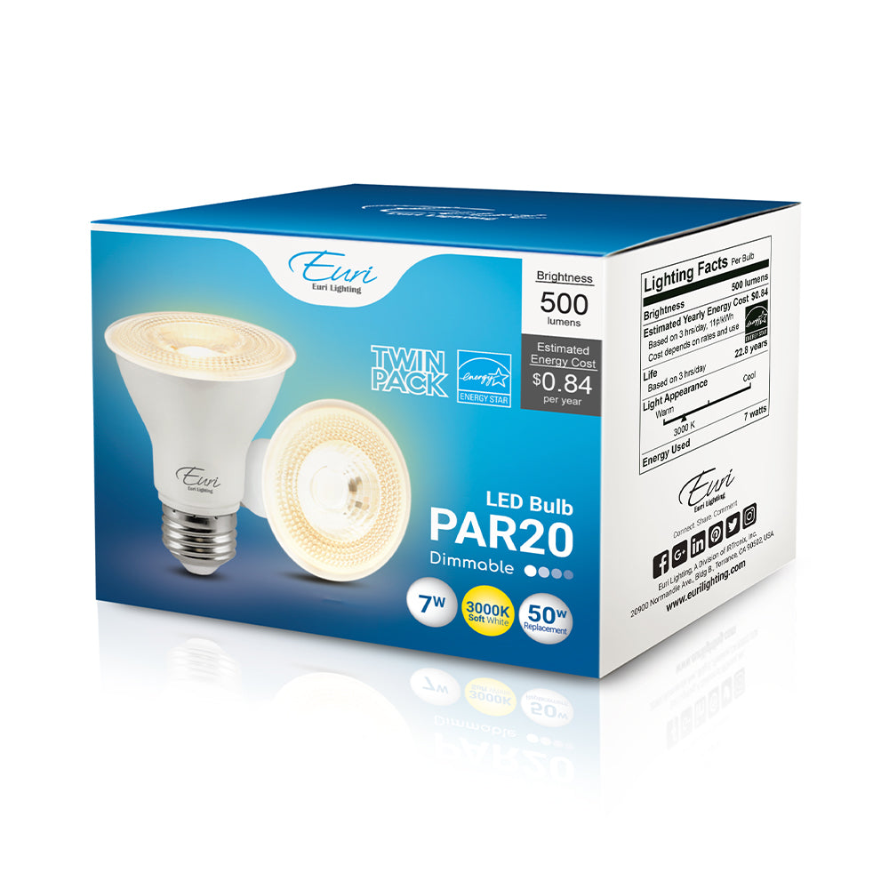 LED Par20 50W Dim Energy Star - EP20-7W6000E packaging image