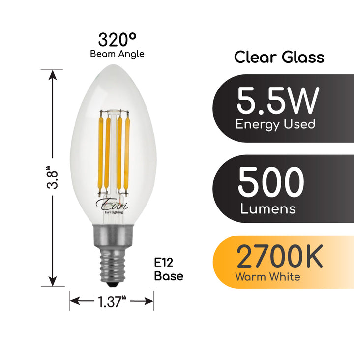 LED B10 60W Dim Energy Star CEC - VB10-3020CEC product image