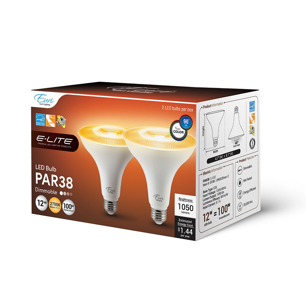 LED Par38 100W Dim Energy Star CEC - EP38-12W5020CEC packaging image
