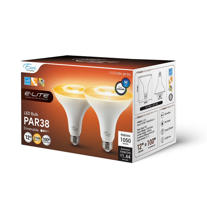LED Par38 100W Dim Energy Star CEC - EP38-12W5020CEC packaging image