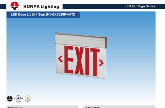 Emergency Lighting – Exit Sign – AC100-277V