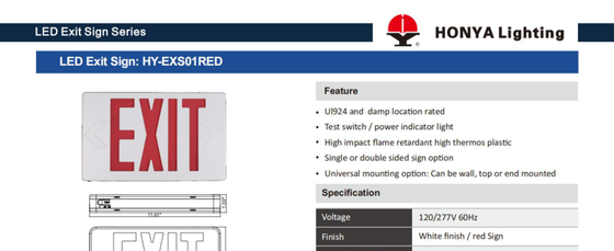 Emergency Lighting – 1W/0.85W – AC100-277V