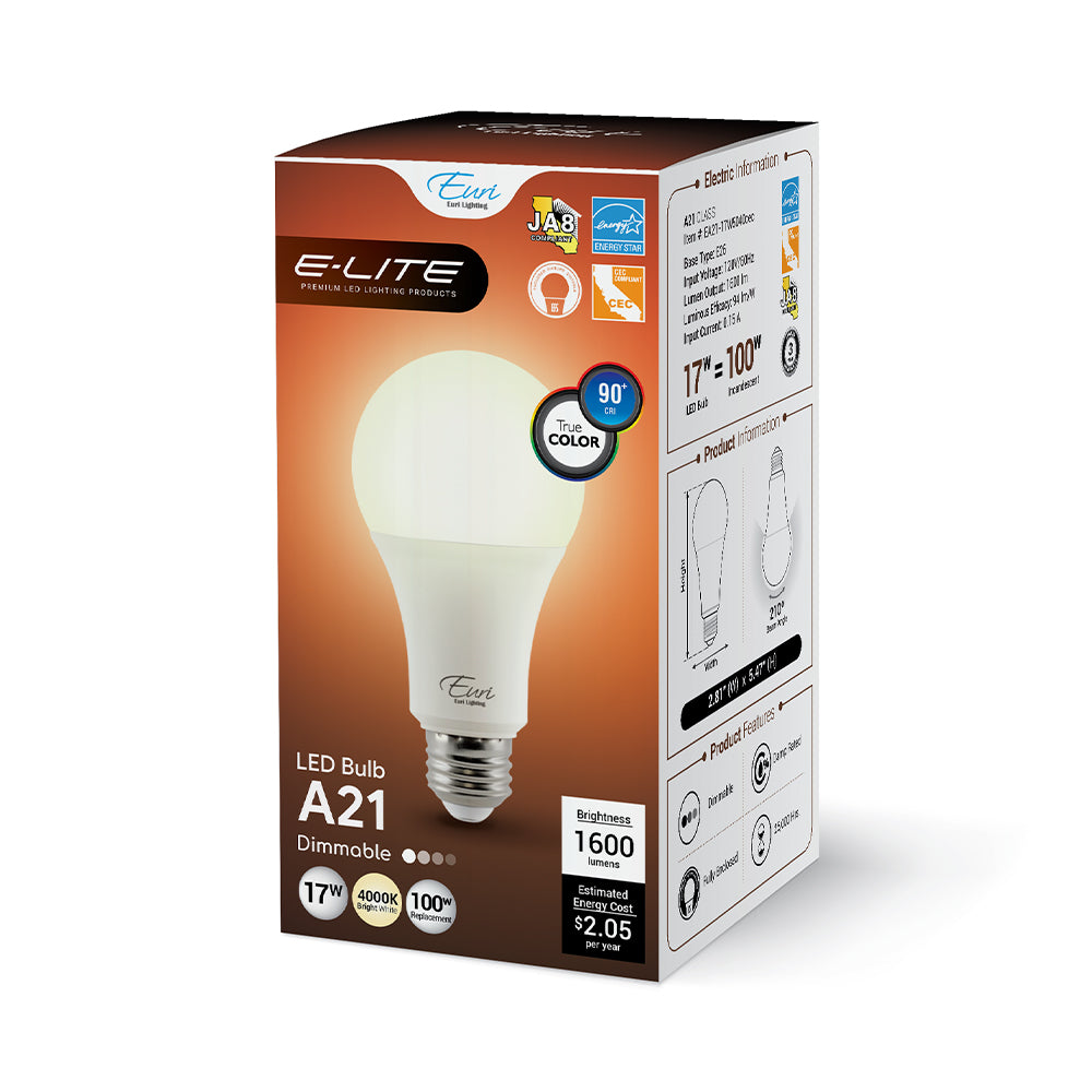 LED A21 100W Dim Energy Star CEC - EA21-17W5040CEC packaging image