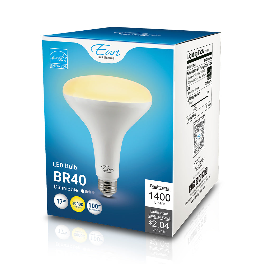 LED Br40 100W Dim Energy Star - EB40-17W3000E packaging image