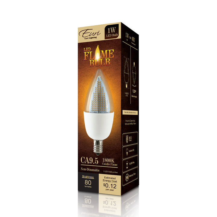 LED Ca9.5 1W White Base Non-Dim Ul Only product image