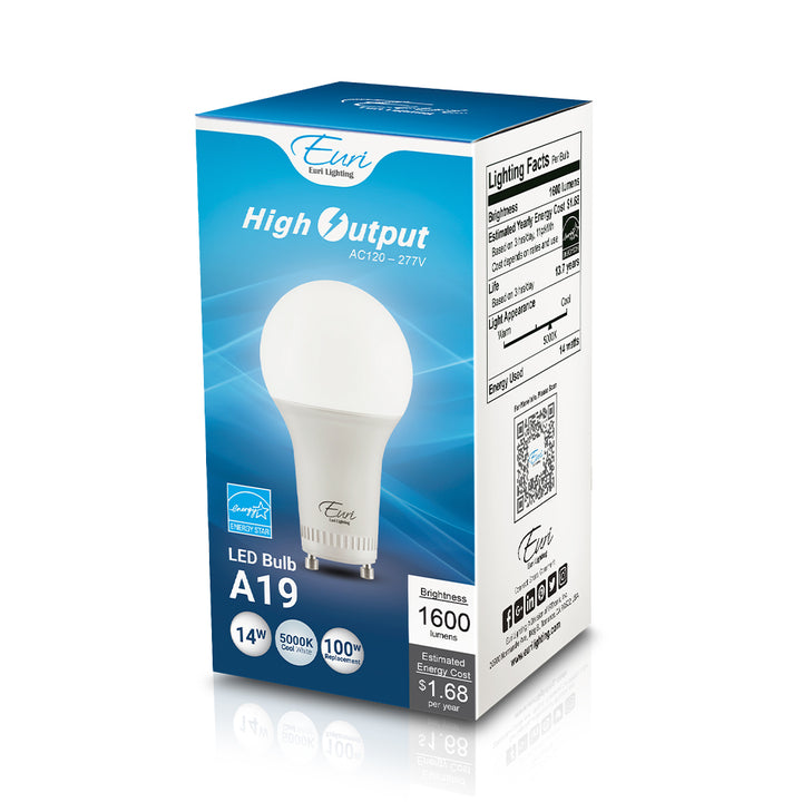 LED A19 100W Dim Energy Star - EA19-14W1150EGV packaging image