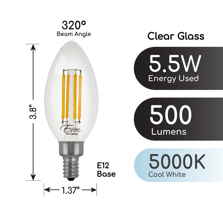 LED B10 60W Dim Energy Star CEC - VB10-3050CEC product image