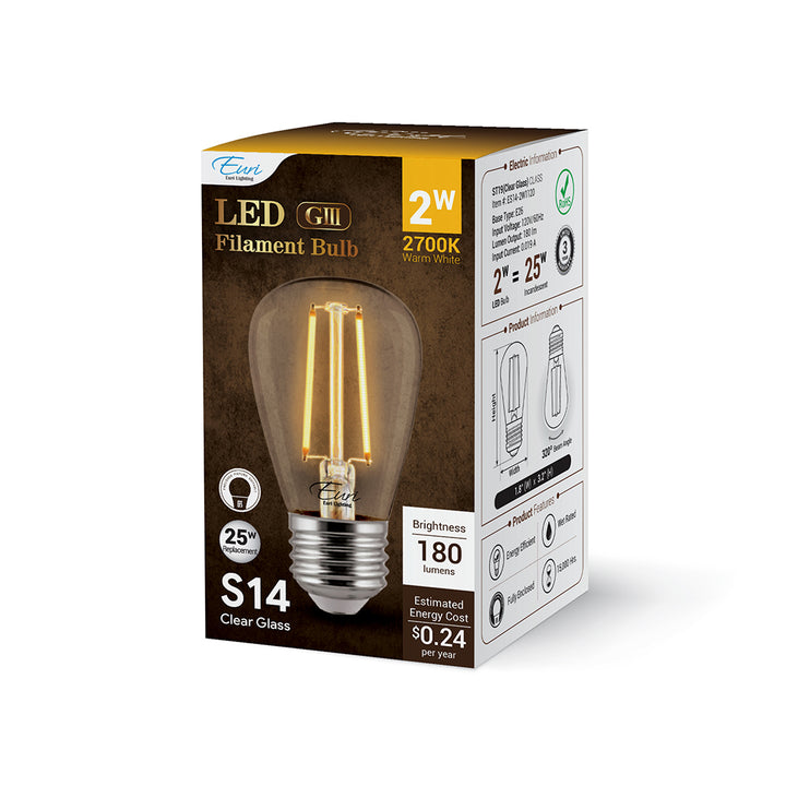 LED S14 25 W Dim packaging image