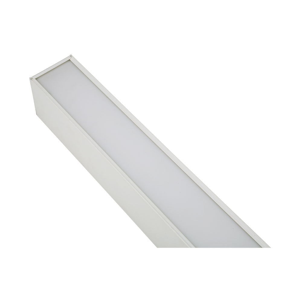 Euri Lighting 4 FT Suspended Up Down Fixture – 4 FT – 3000K - EUD4-50W103SW-W close-up detail