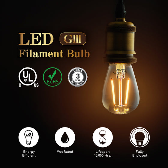 LED Lamp – S14 – 25W – Single Configuration – Non-Dimmable, 120V, 320°, UL