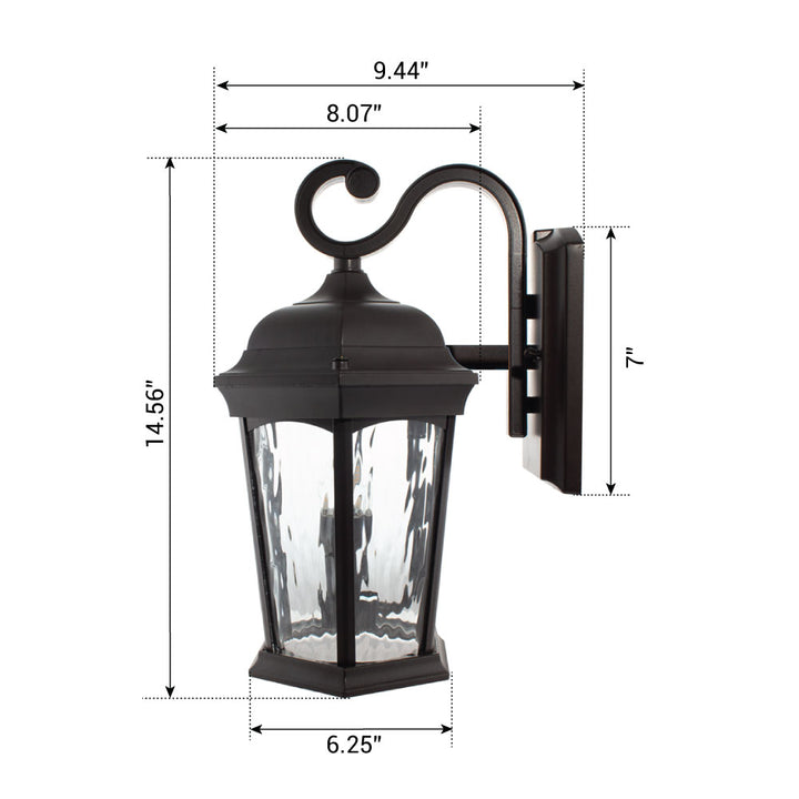 Euri Lighting Wall Lantern – Standard – 130W - EFL-130W-MD product image