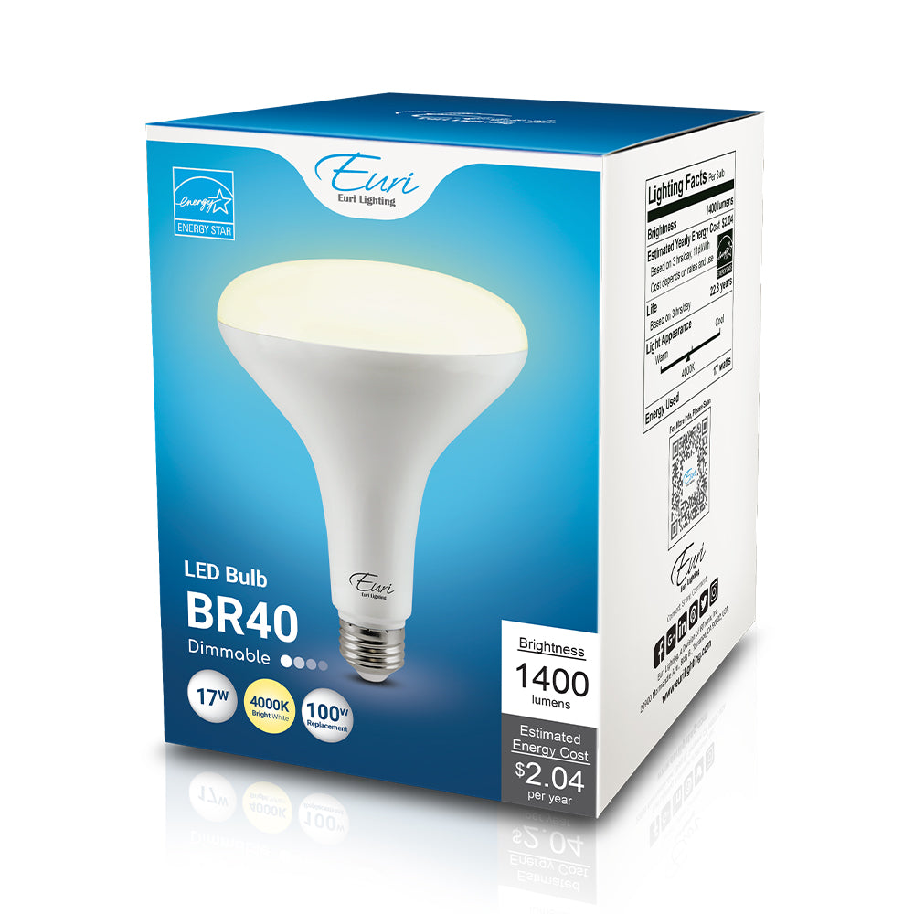 LED Br40 100W Dim Energy Star - EB40-17W3040E packaging image