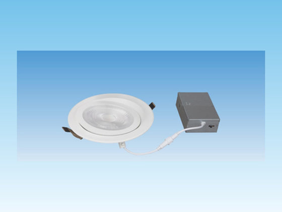 Downlight – 4" – 9W – 2700K/3000K/3500K/4000K/5000K Selectable – Gimbal, Round, AC120-277V