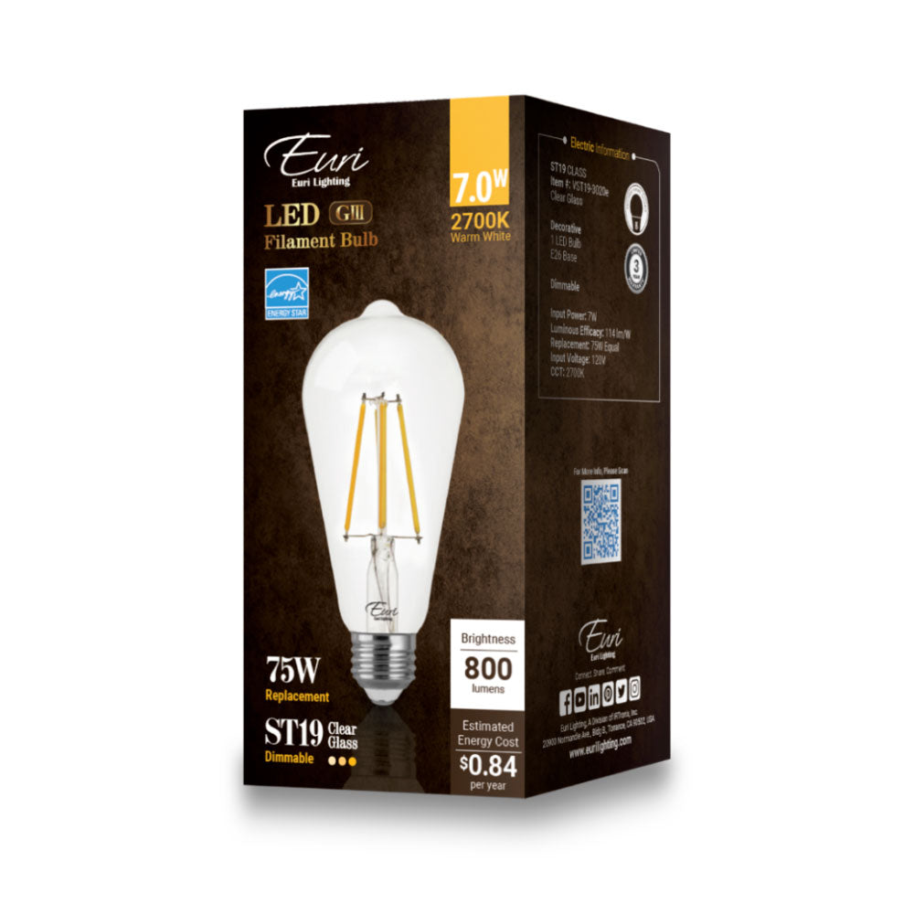 LED St19 75W Dim Energy Star - VST19-3020E packaging image