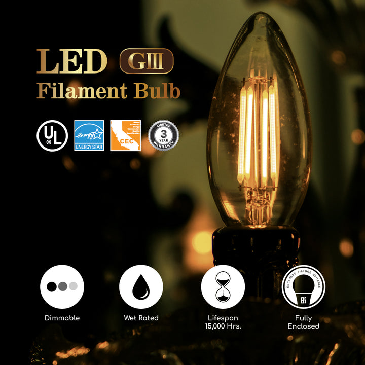 LED B10 60W Dim Energy Star CEC - VB10-3000CEC product image