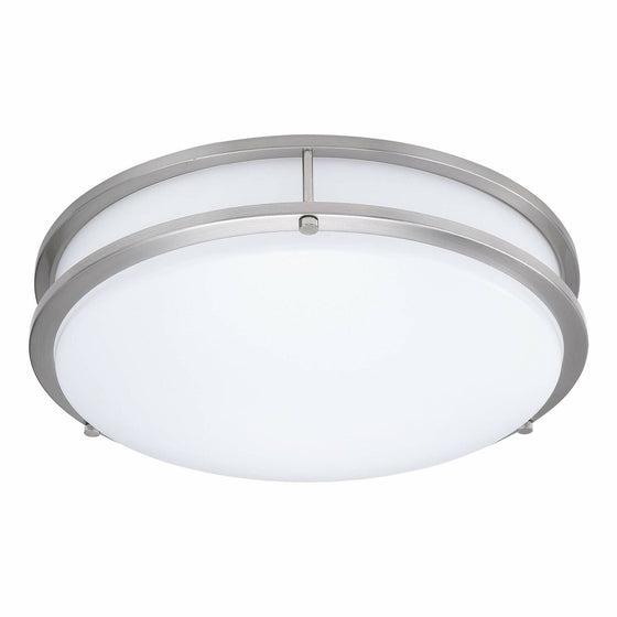 Ceiling Light – 16" – 26W – 2700K/3000K/3500K/4000K/5000K Selectable – Double Ring Flush Mount, AC120V, 110°