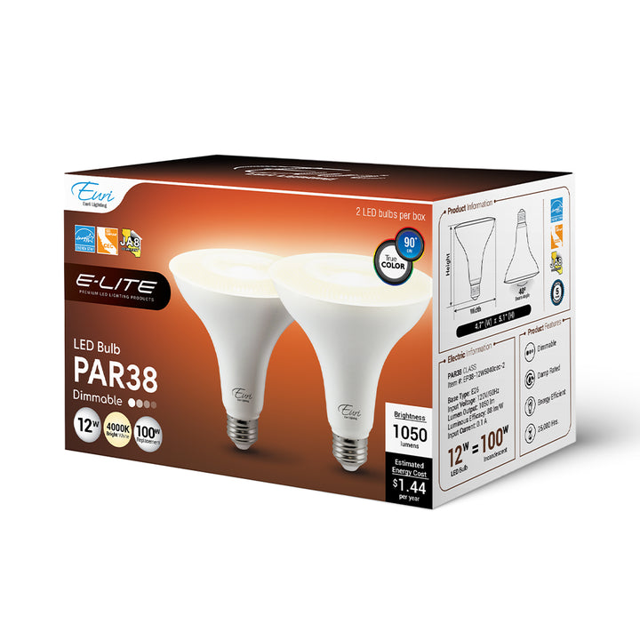 LED Par38 100W Dim Energy Star CEC - EP38-12W5040CEC packaging image