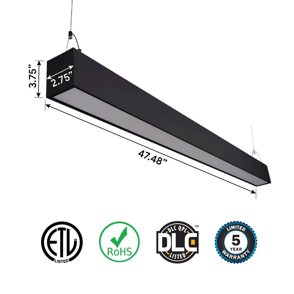 LED 4Ft Up Down Fixture 3Cct Dual Tune Dlc - EUD4-50W103SW-B product image
