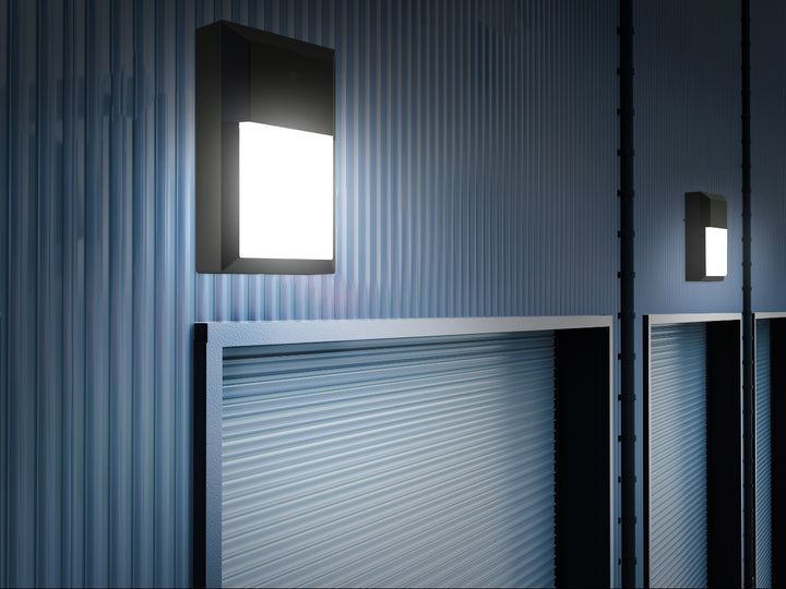 Euri Lighting Mini Wall Pack – Standard – 3000K - EOL-WL01BK-2100E installation view