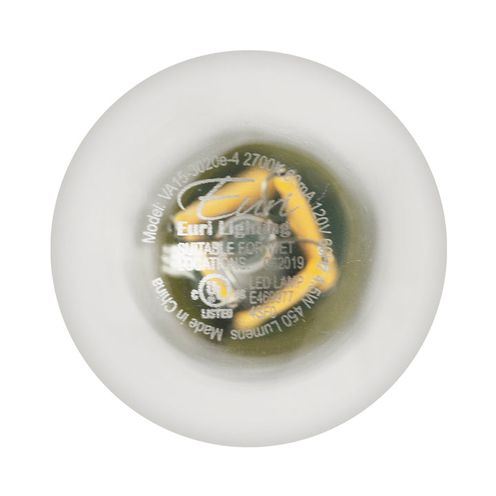 Euri Lighting A15 LED Bulb - 4.5W / 40W Equivalent - 2700K - VA15-3020E-4 product image