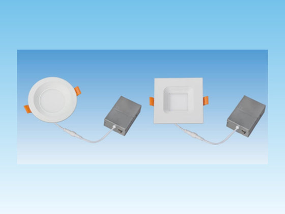 Downlight – 3" – 6W – 2700K/3000K/3500K/4000K/5000K Selectable – Baffle, Round, AC120-277V