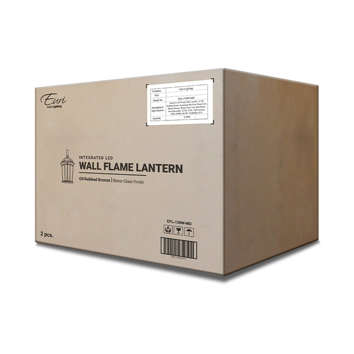 Euri Lighting Wall Lantern – Standard – 130W - EFL-130W-MD packaging image