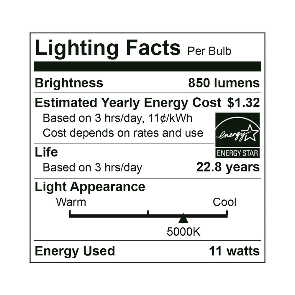 LED Par30Sn 75W Dim Energy Star - EP30-11W6050ES specification image