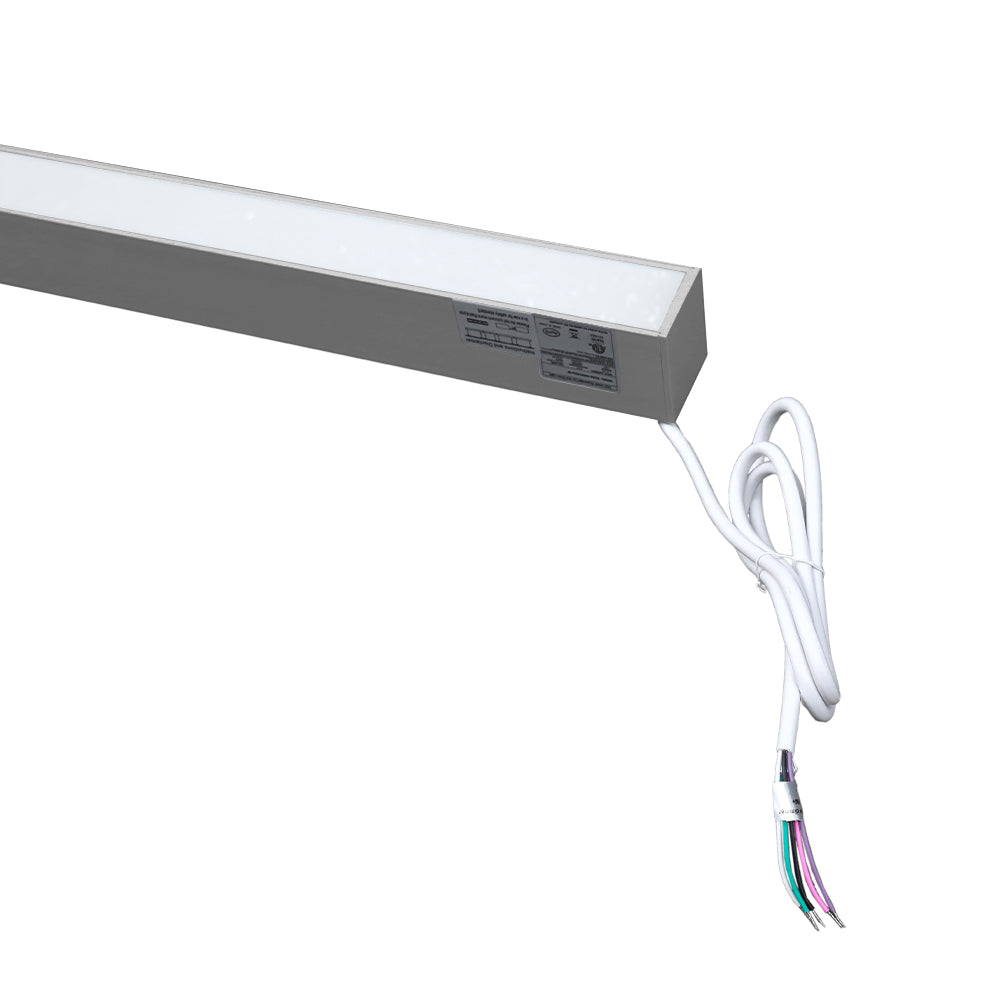 LED 8Ft Up Down Fixture 3Cct Dual Tune Dlc - EUD8-100W103SW-S close-up detail